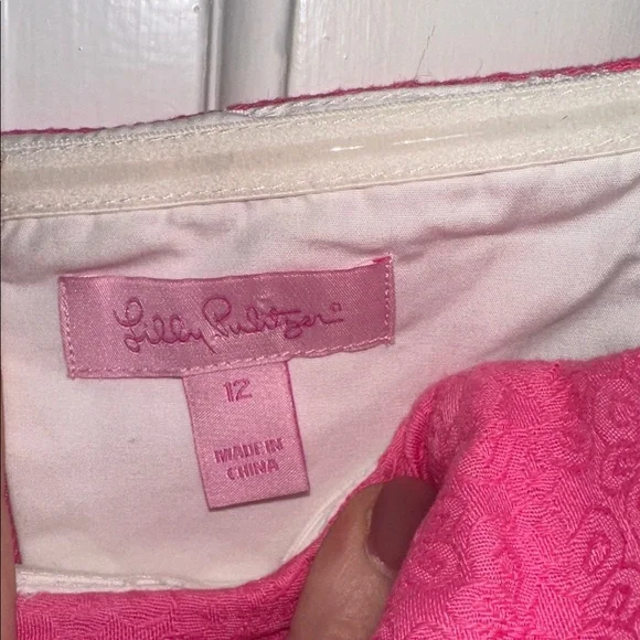 Lilly Pulitzer pink strapless dress size 12 - Picture 4 of 4